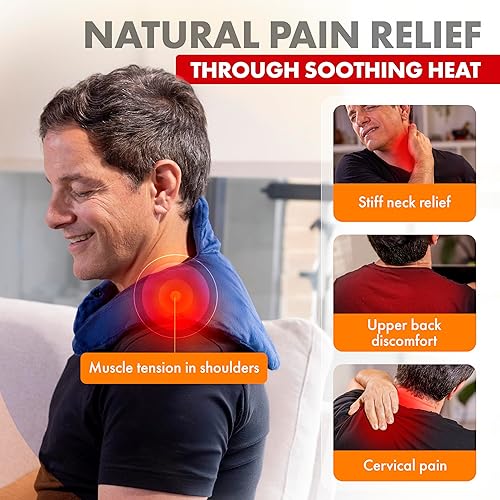 Miniatura 2 de Veridian Healthcare Almohadilla térmica de lujo para hombro y cuello, color azul