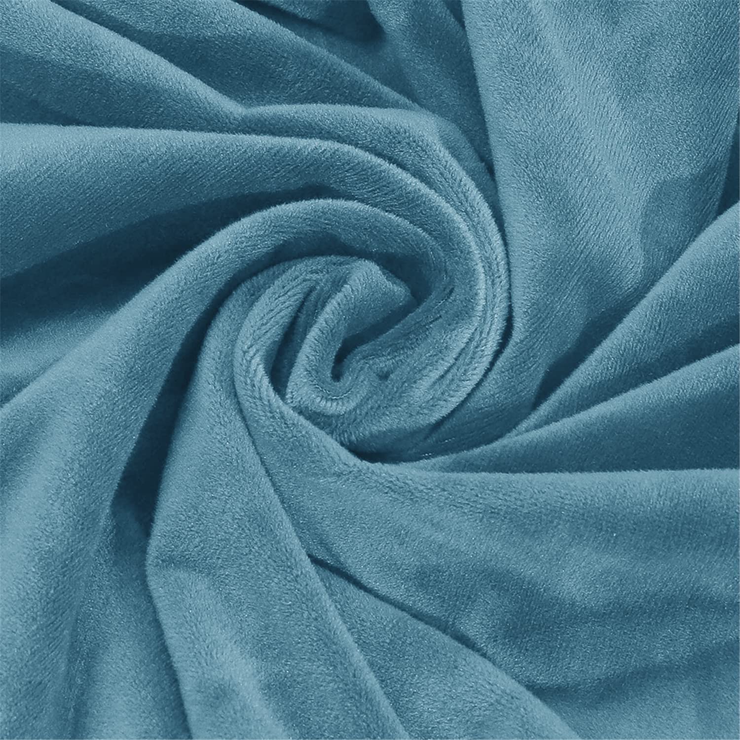 2 Copripoltrona In Velluto Con Orecchie YOPOIY | Morbide Fodere Elastiche Lavabili Per Poltrone Wingback, Con Copricuscino, Azzurro