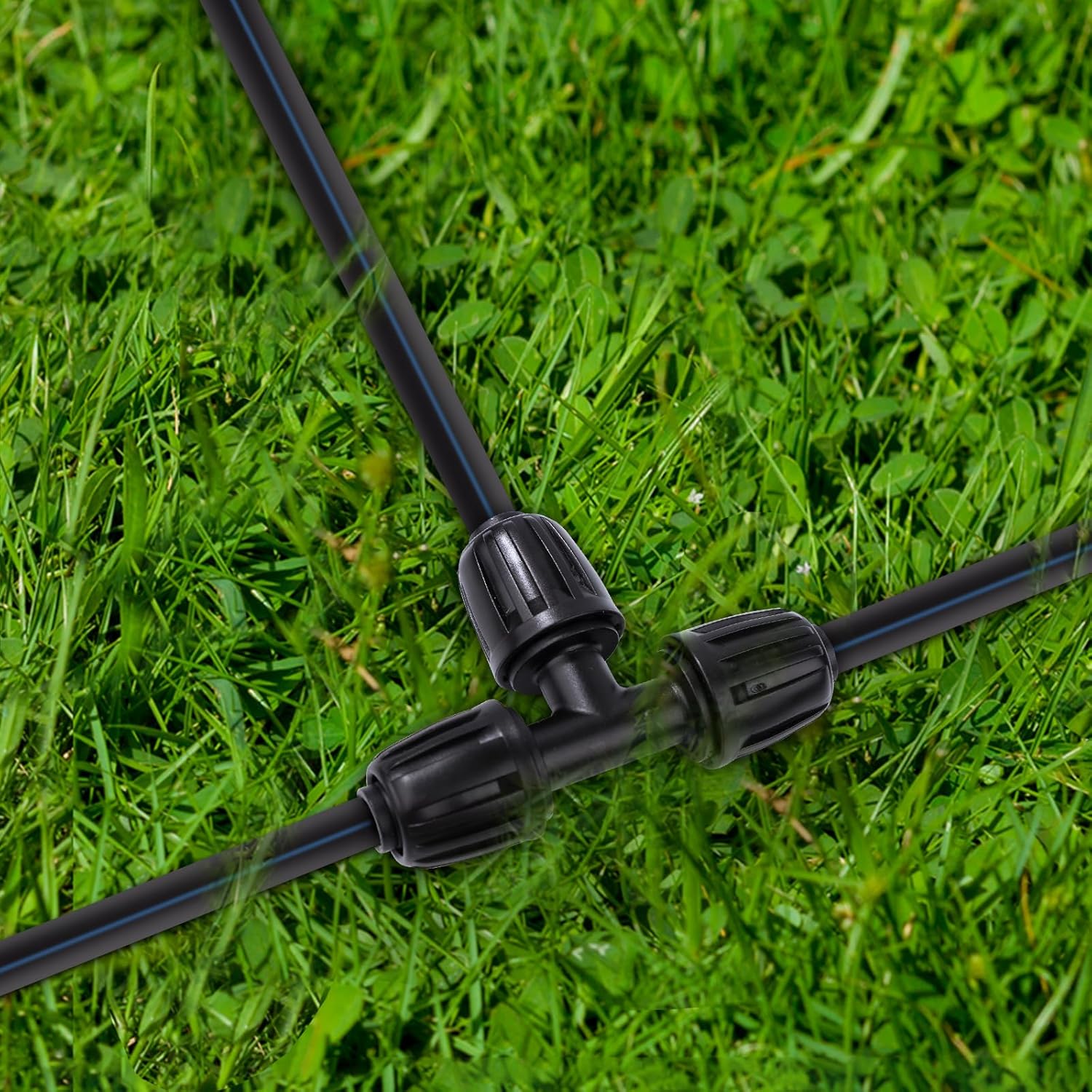 18pcs Drip Line Tees for 1/2 Inch Drip Tubing, Anti-Drop Drip Irrigation Tee Fittings Anti-Leak Tee Connectors Drip Irrigation Fittings for Garden Irrigation System Parts