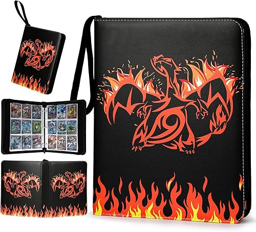 Carpeta de tarjetas de 900 bolsillos con mangas, soporte para tarjetas intercambiables, álbum de almacenamiento de tarjetas Yugioh, organizador de