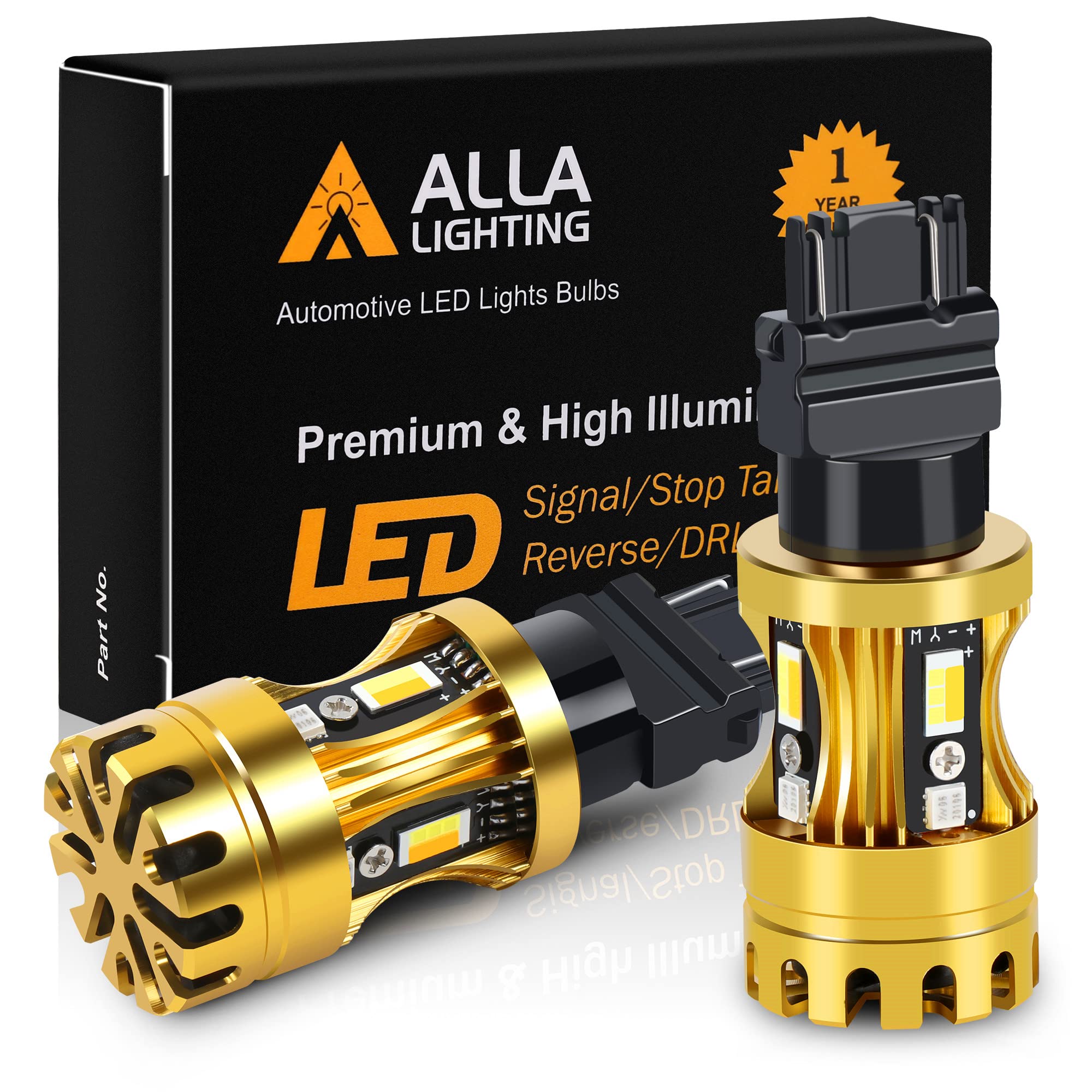 Amazon.com: Alla Lighting 3457 4157 3157 Switchback LED Bulbs