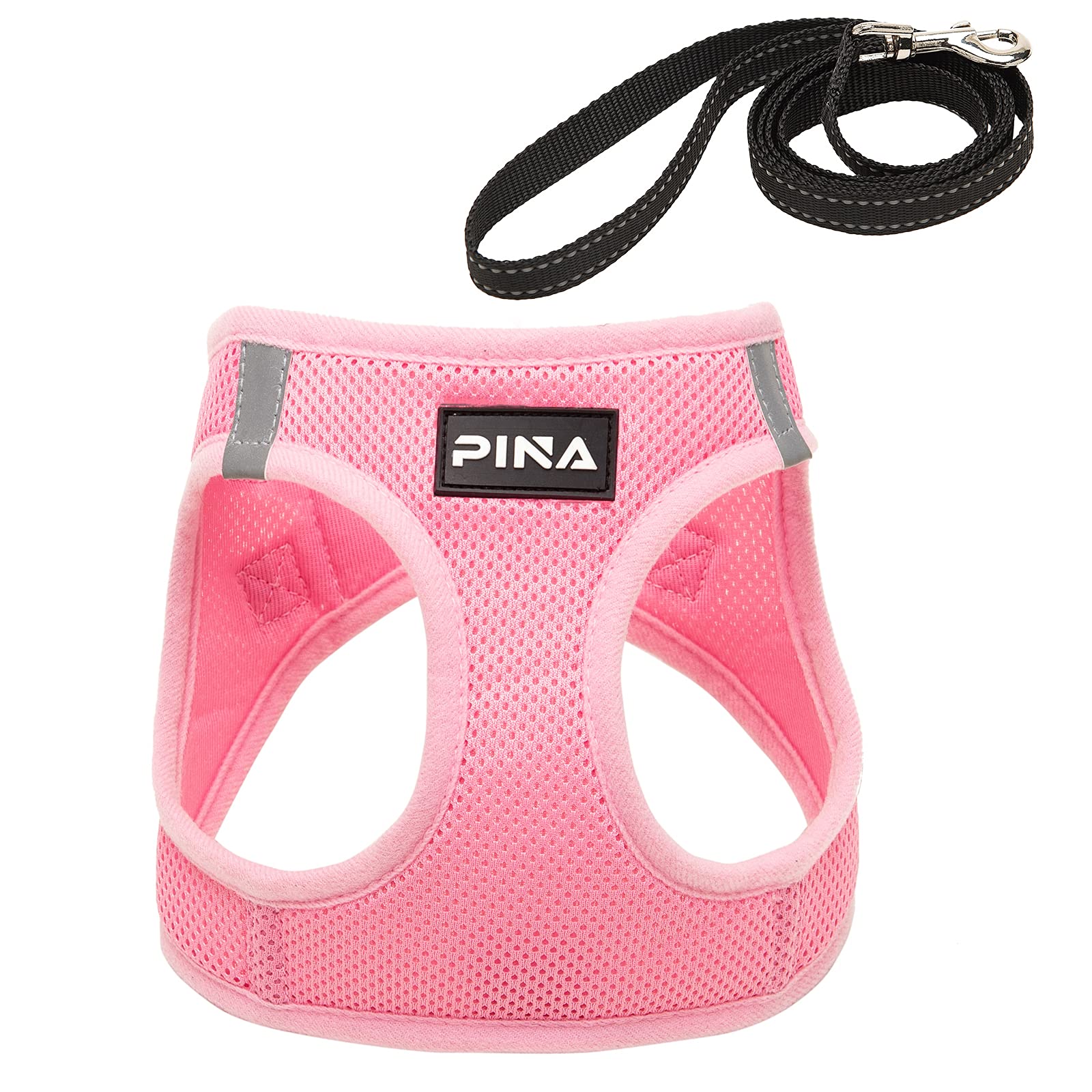 PINA Dog Harness for Small Medium Dogs No Pull, Dog Harness and Leash Set, No Choke Breathable Mesh Dog Vest Harness, Lightweight Adjustable Small Medium Dog Harness - Easy to Put On and Take Off