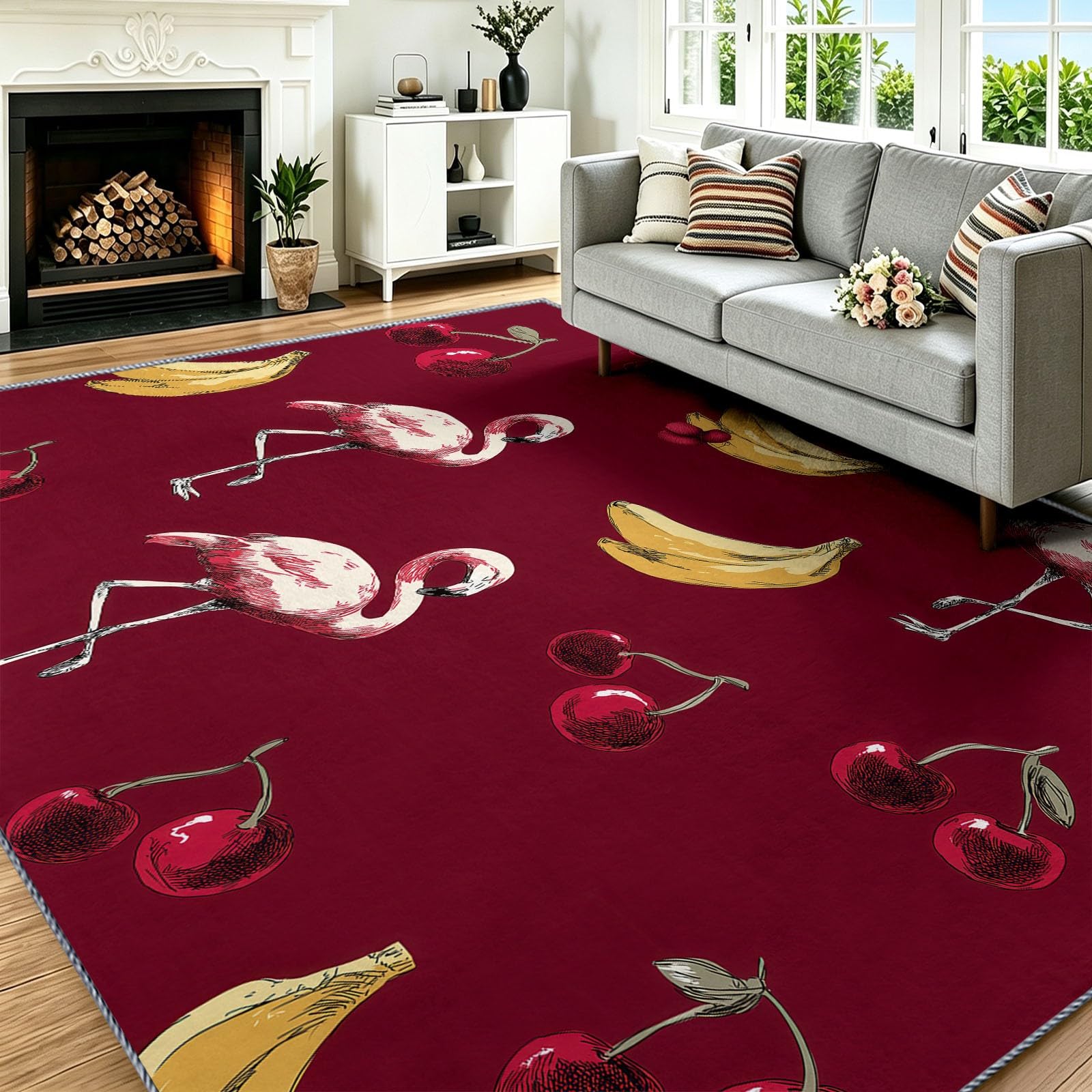 Tapis lavable en machine 120x180 antidérapant à poil court