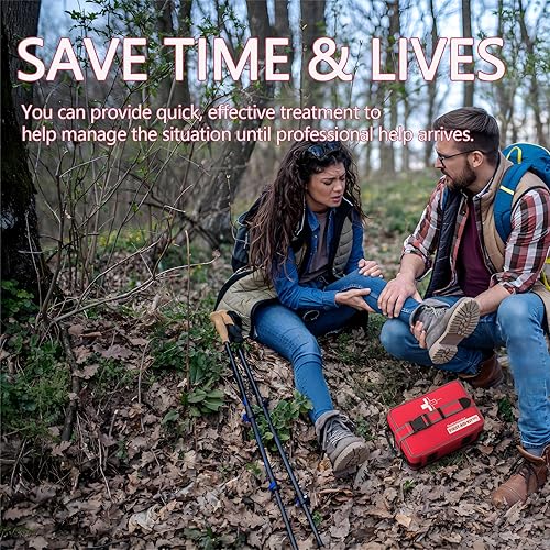 Miniatura 9 de Kit avanzado de primeros auxilios integral con compartimentos etiquetados bien organizados, sistema MOLLE extraíble, kits de primeros auxilios para