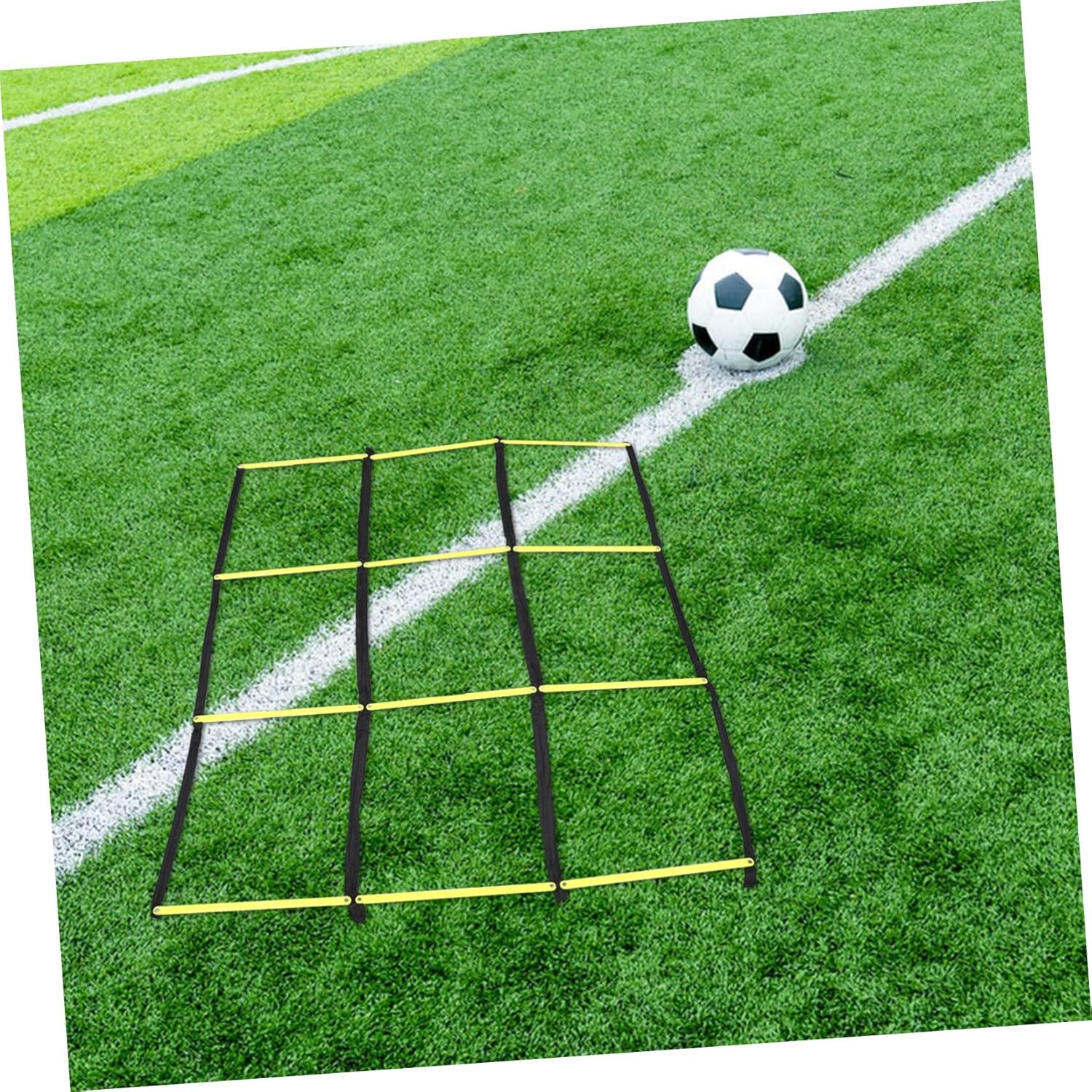 NOLITOY Foldable Soccer Agility Ladder with Design for Speed and Footwork Training Portable Football Training Equipment for Team and Drills Lightweight and Compact for Travel