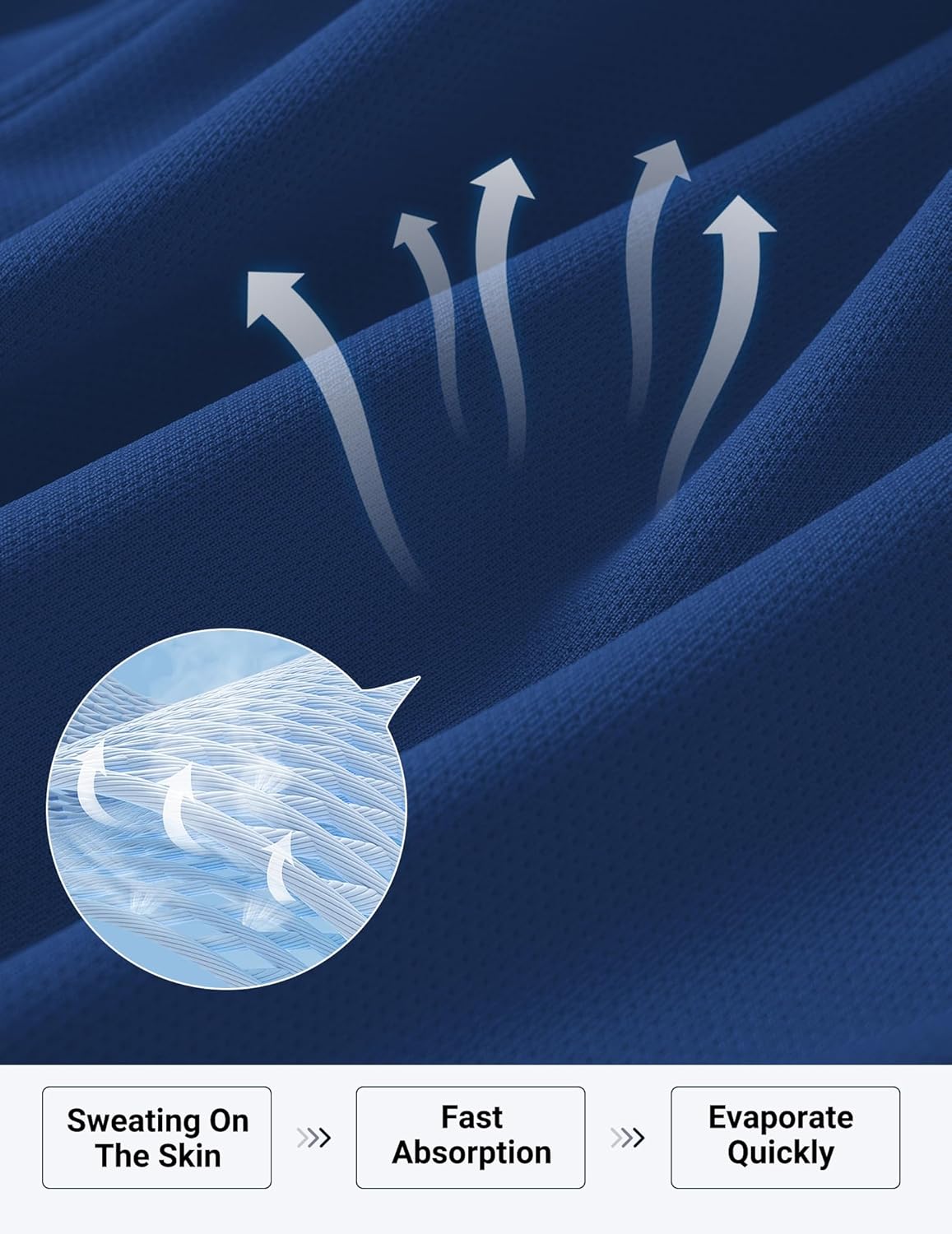 COOFANDY Mens Athletic Running Shorts with Zipper Pockets Quick Dry 7" Gym Workout Training Shorts - Image 5