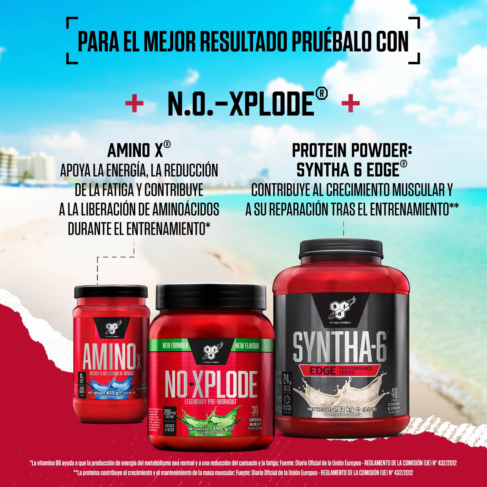 BSN Nutrition NOX Suplemento Alimenticio en Polvo para Preentrenamiento, Apoyo de Energía y Concentración con Cafeína, Aminoácidos, Vitamina C y Zinc, Sabor Fiebre Roja, 50 Porciones, 650 g