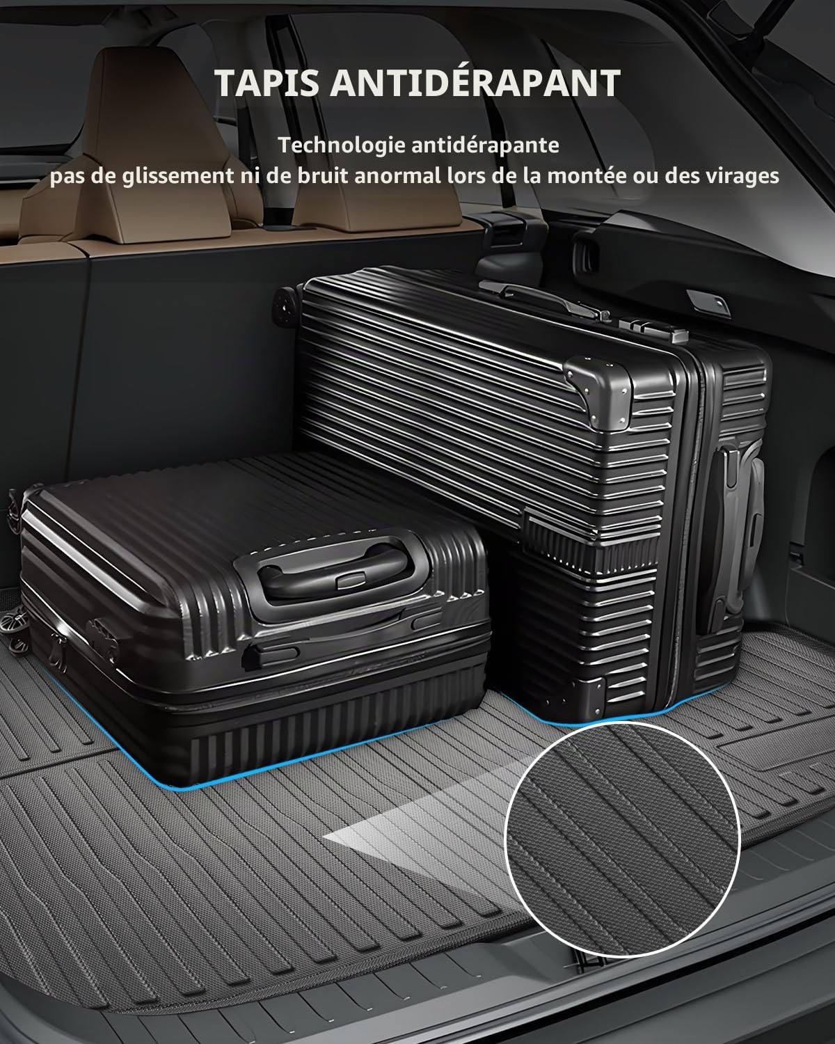 TPE Tapis de Coffre pour Toyota RAV4 XA50 HEV/PHEV 2019-2025