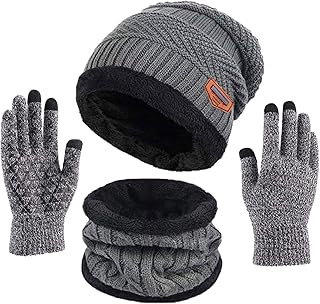 Mens designer hat and gloves set Clearance