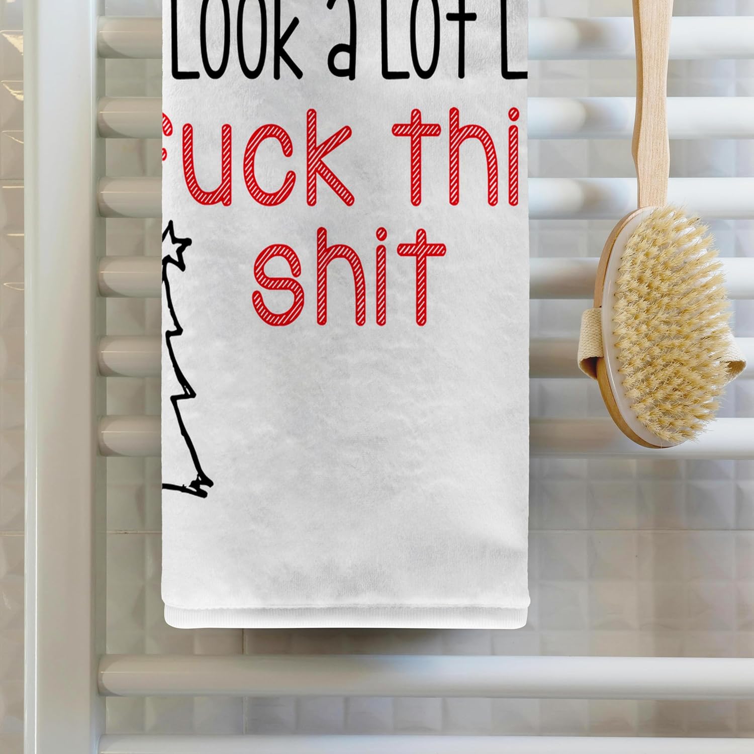 3dRose Its Beginning to Look A lot Like Fuck This Shit 22x30 Bath Hand Pool Towel