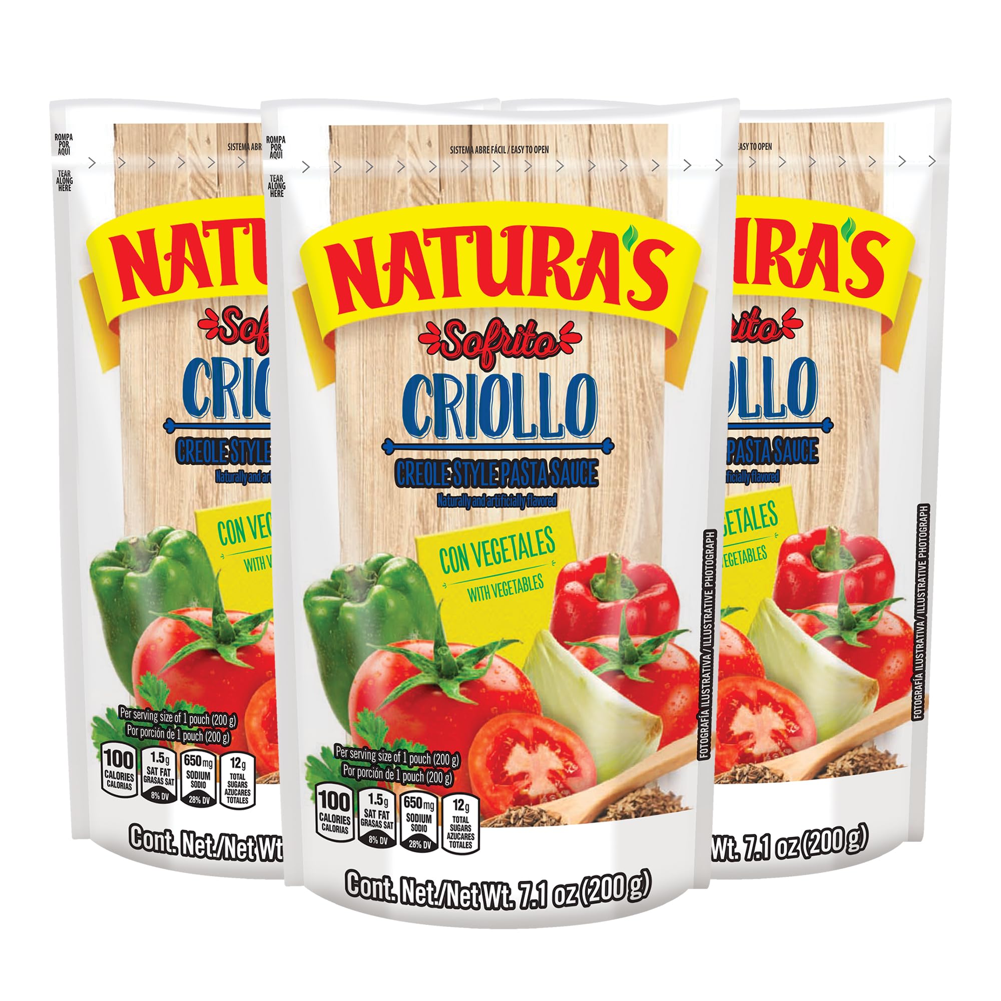 Amazon.com : NATURA'S Sofrito Criollo Sauce, Natural Vegetable