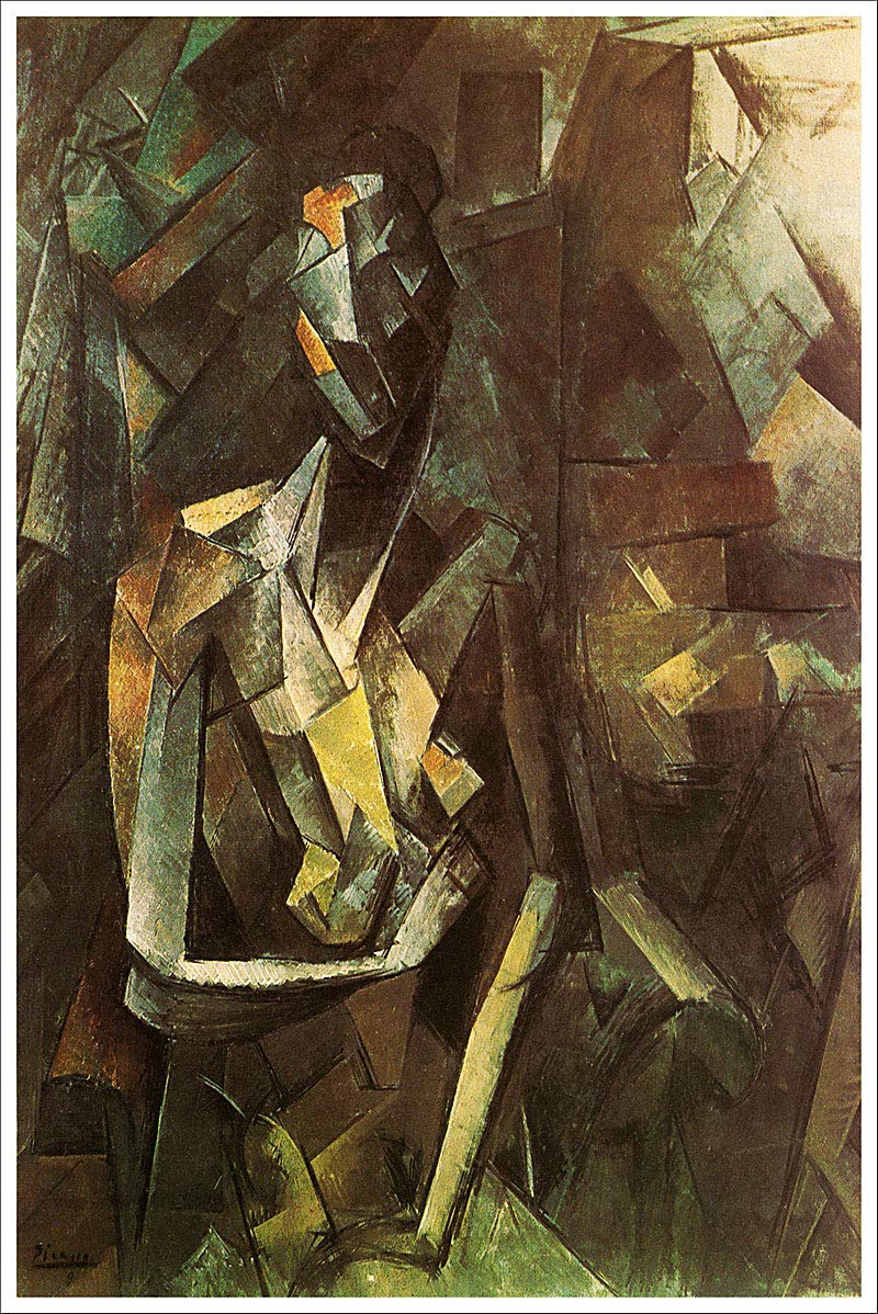 Malaga Mujer desnuda sentada ピカソ/アートポスター The siesta | Museo Picasso Málaga