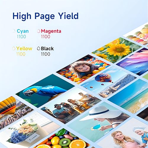 Miniatura 3 de HueMix 822XL - Cartuchos de tinta remanufacturados de repuesto para cartuchos de tinta 822 822xl Epson 822 para usar para impresoras Epson Workforce