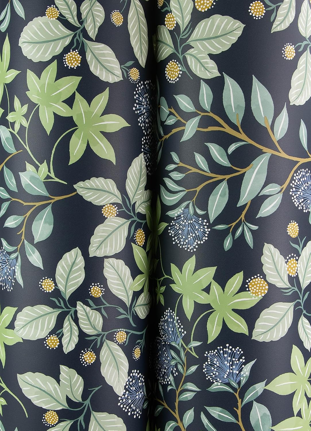 A-Street Prints Mildred Indigo Botanical Trail Wallpaper, 4155-72814
