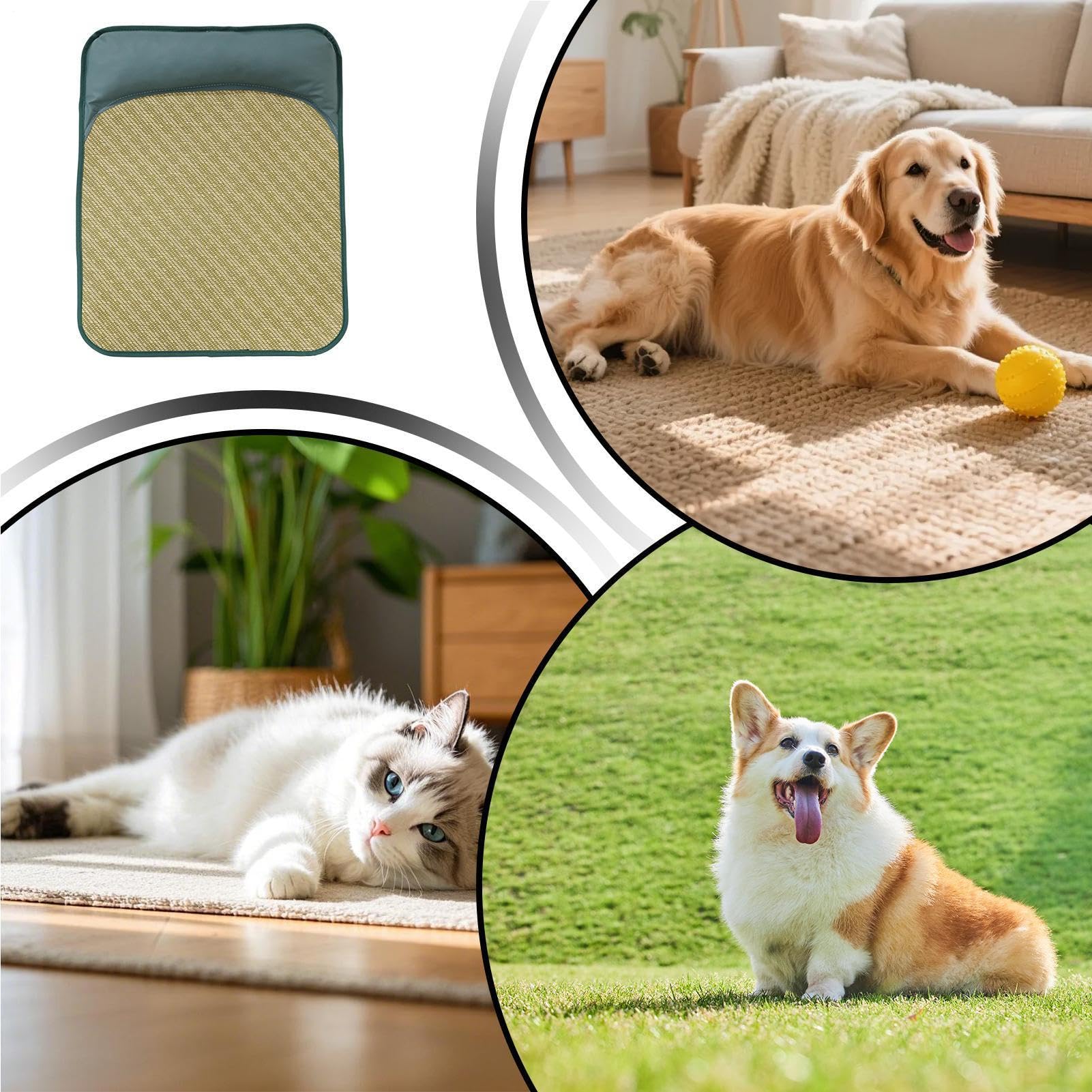 Alfombrilla de refrigeración para perros con cojín portátil para verano, cama de hielo, gato, alfombrilla de refrigeración para suelo, sofá, perrera, al aire libre, viajes, camping,