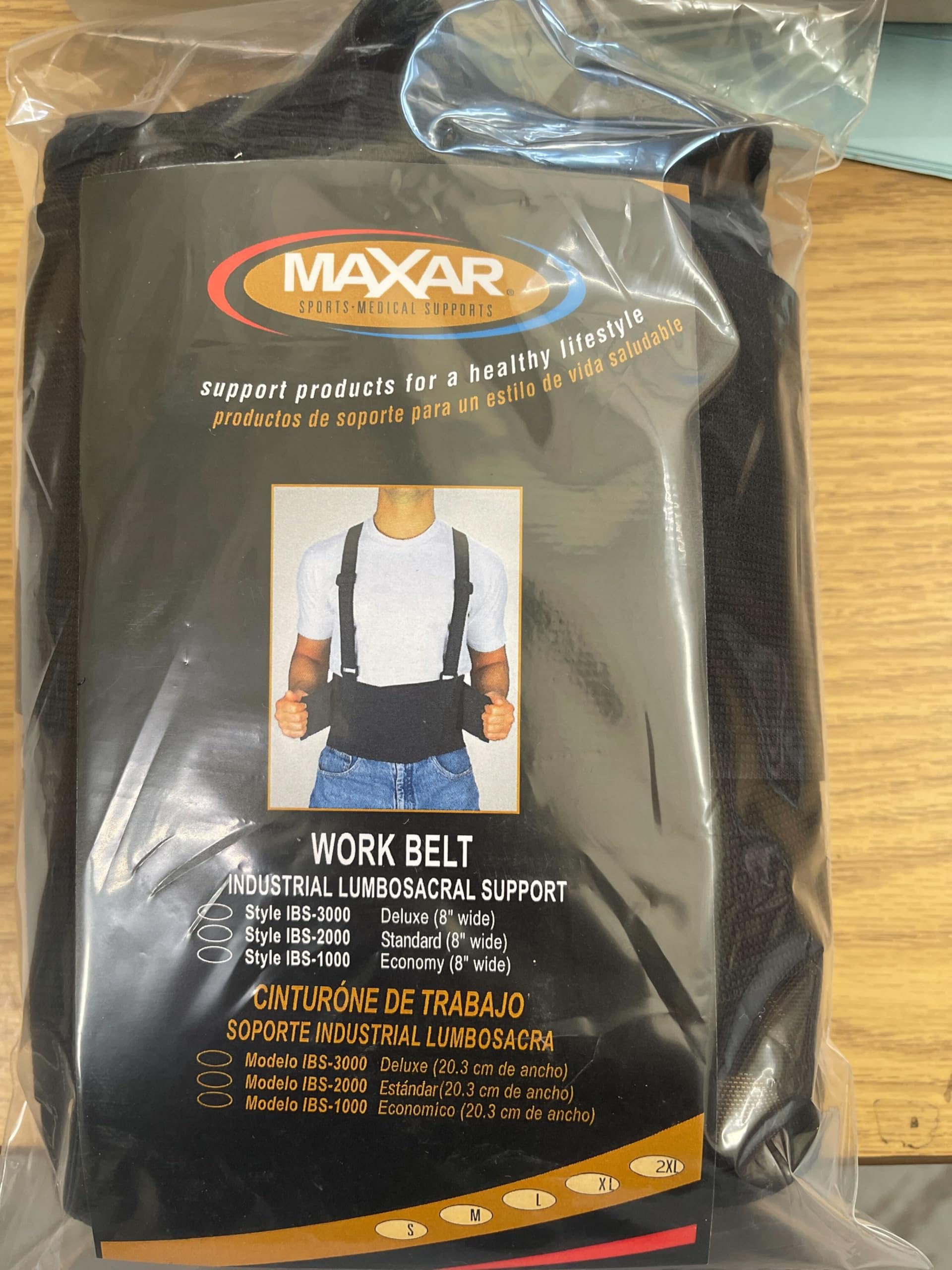 maxar Cinturón de trabajo industrial lumbo-sacral Soporte estándar