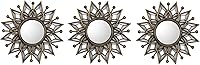 Vista 2 de Juego de espejos All American Collection 3 espejos decorativos para pared, 8541867435, Plateado (Silver Trellis), 1