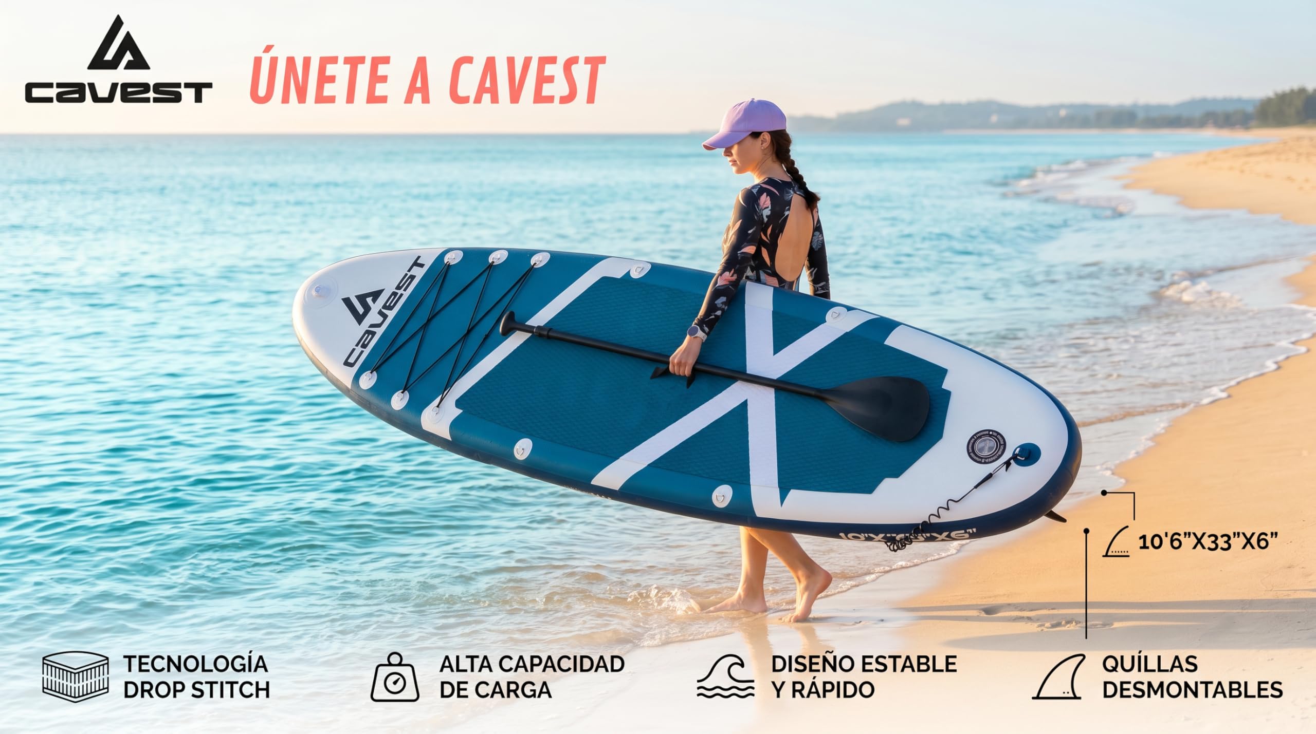 Tabla Paddle Surf Hinchable con Todos Accesorios incluidos, para Adultos y niños. Alta Estabilidad. Stand up Paddle Board Sup. Resistente.