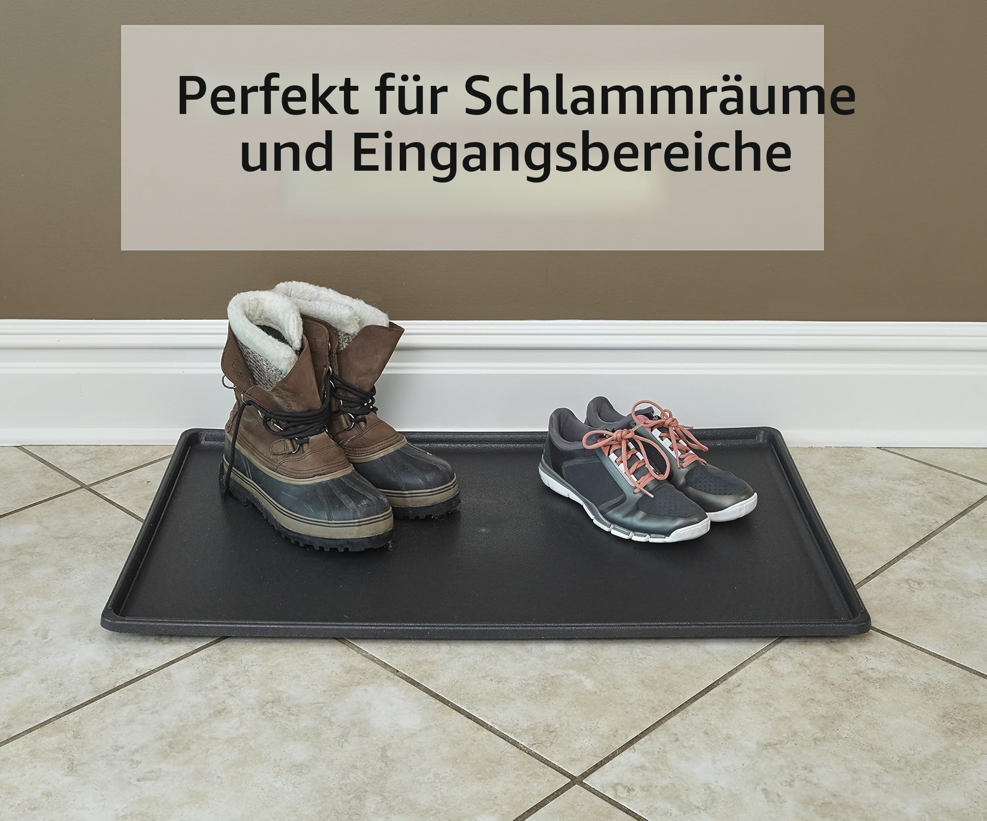 Ersatzwanne für 106 cm Hundeboxen, passend für alle Midwest- und New World-Boxen in 106 cm, vielseitig einsetzbar, Kunststoff, Schwarz