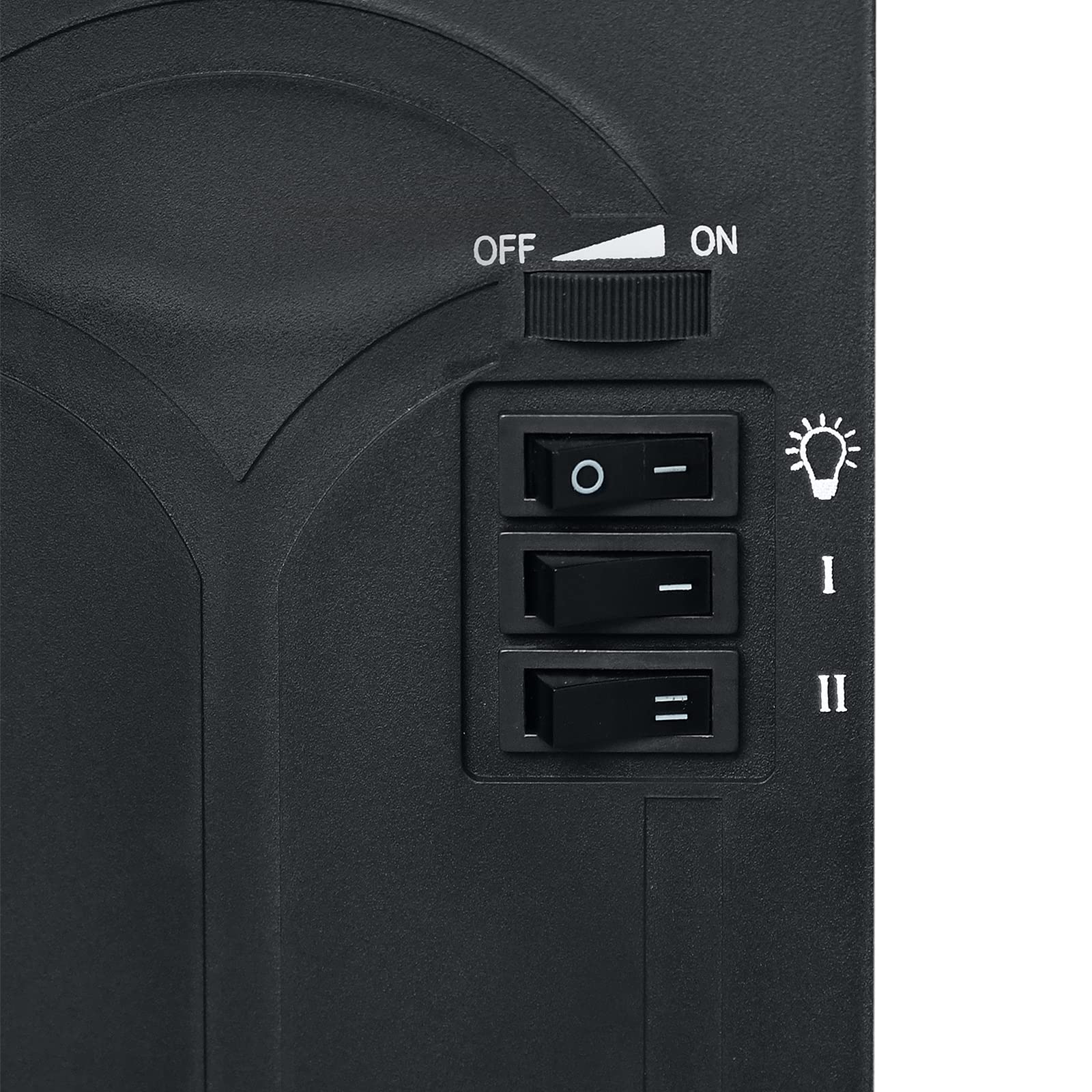 YRHome Kominek elektryczny, grzejnik elektryczny, piec kominkowy, efekt ognia, ogrzewanie, kominek stojący, 1500 W, czarny