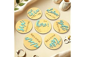 Wooden Monthly Milestone Discs for Baby’s Growth Journey