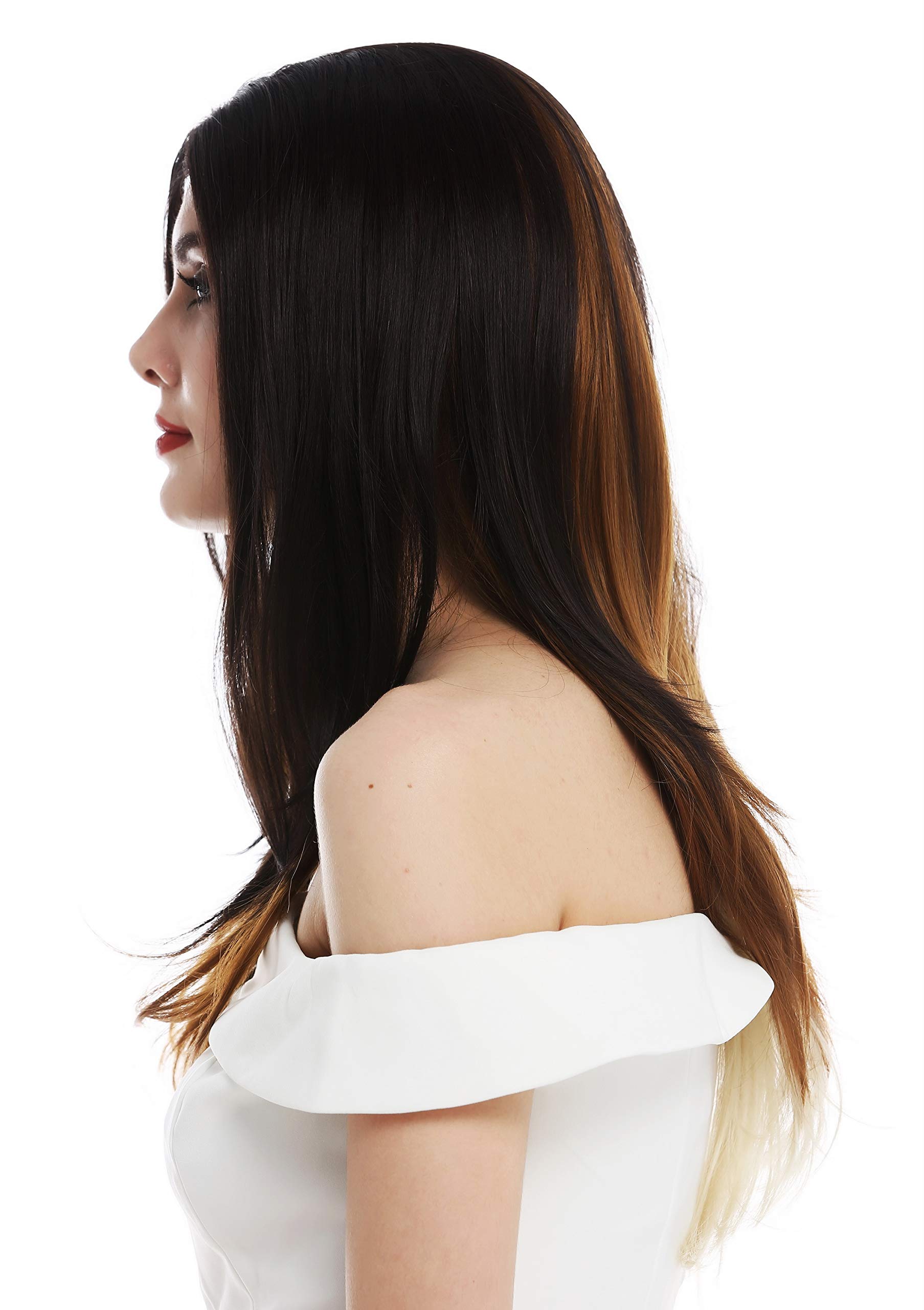 WIG ME UP - TYM-343-LF-4276 wig women's wig lace front long sleek layered under colours brown golden brown blonde - Image 4