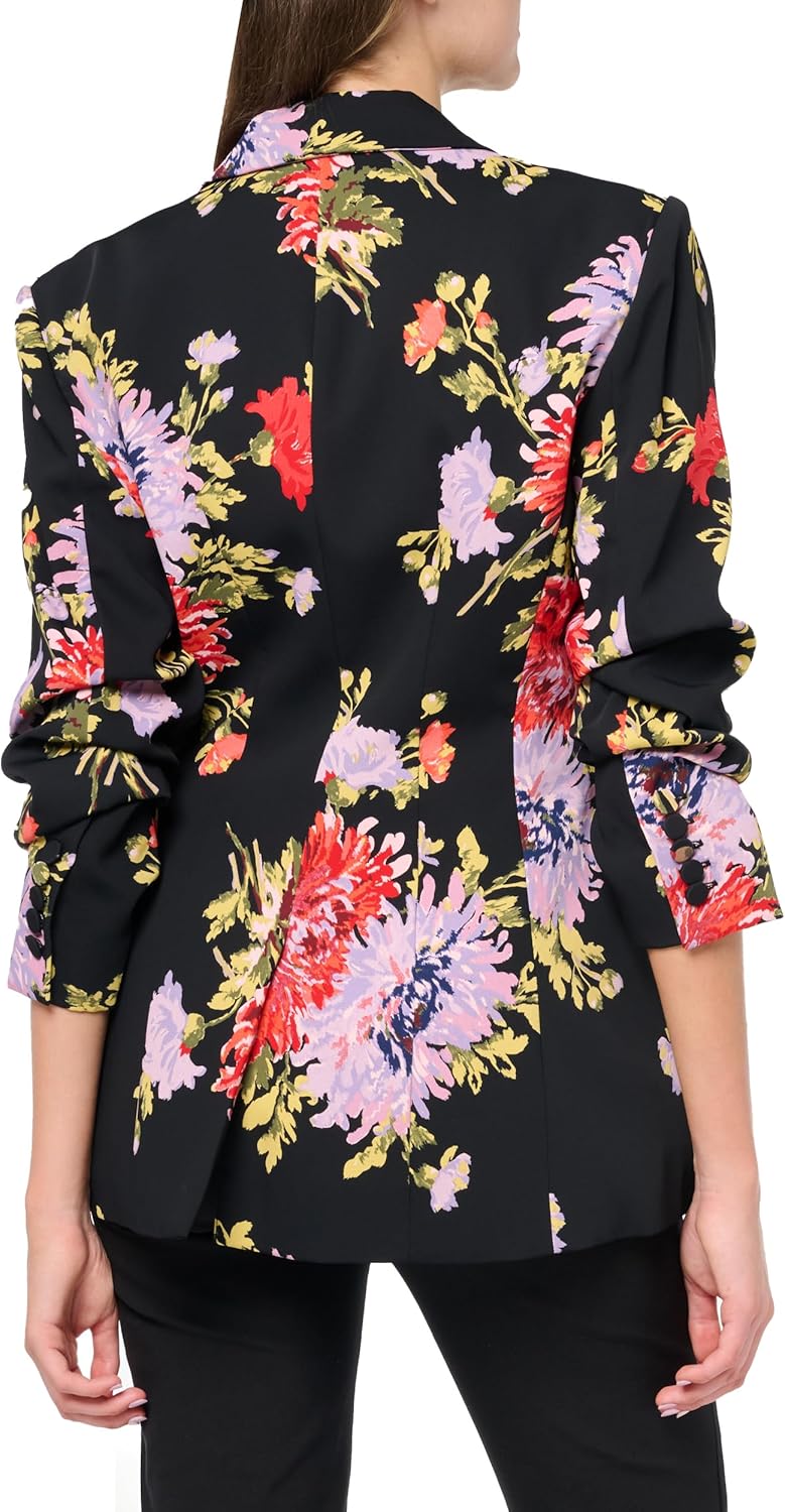 Cinq à Sept Women's Dark Chrysanthemum Scrunched Cheynne Blazer