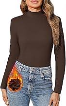 Aottori Thermal Tops Womens Winter Turtle Neck Base Layer Underwear Ladies Long Sleeve T-Shirt Tops Soft Warm Basic Pullover