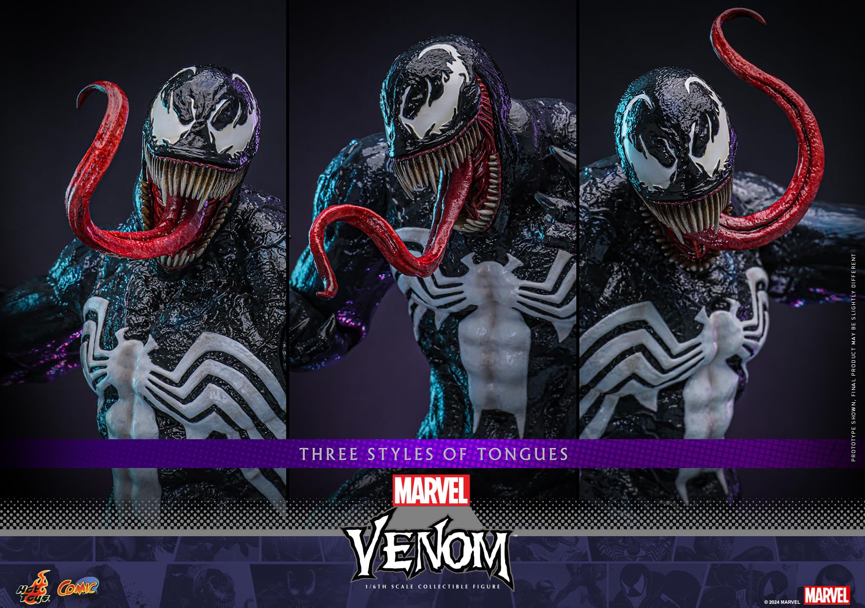 Cómic obra maestra Marvel Comics Venom escala 1/6