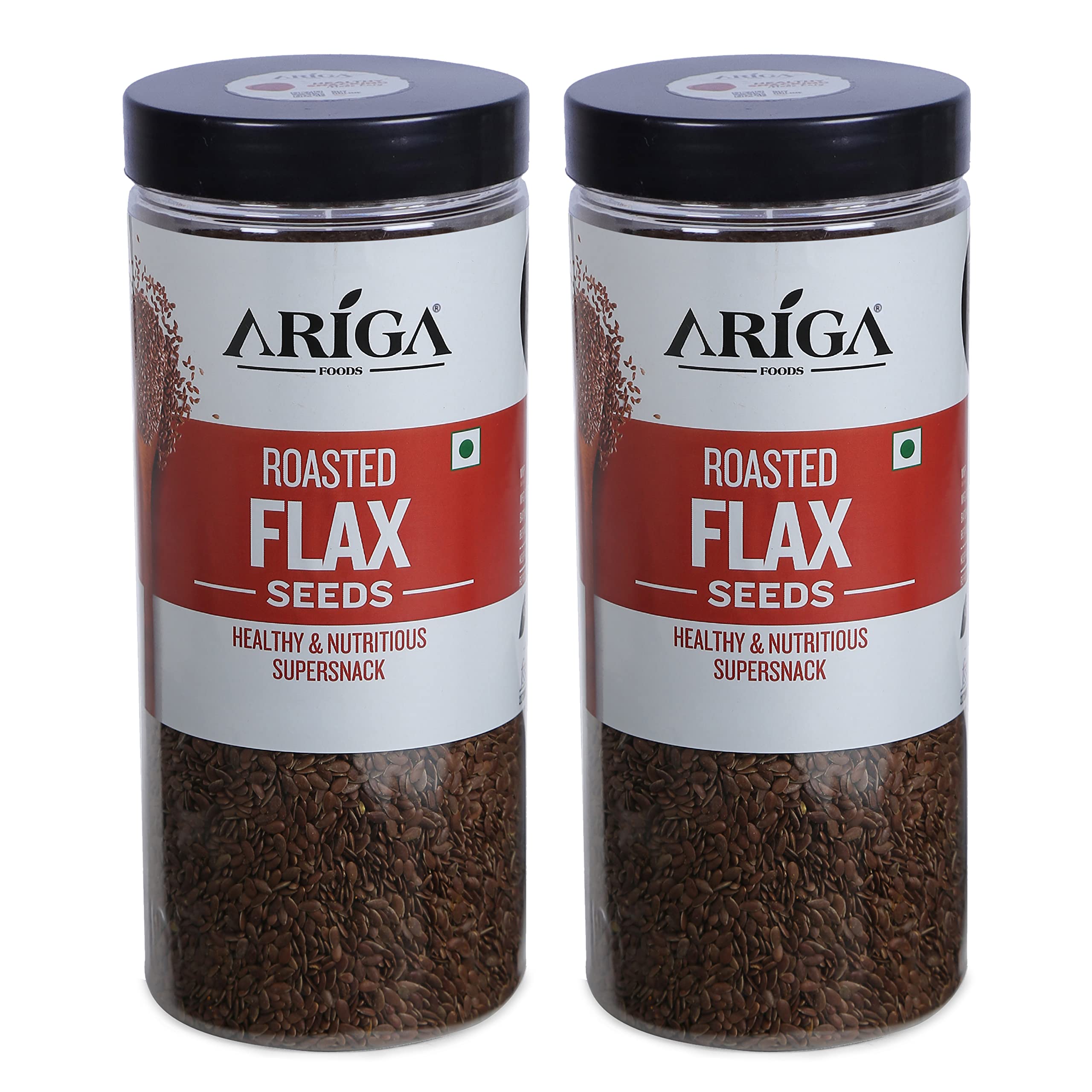 Ariga Foods Premium Roasted Flax Seeds For Weight Management | Rich in Omega-3 Fatty Acids, Proteins, Fibers and Minerals | Pet Jar 1kg (2x500g each) (B08Y733F65) Amazon Price History, Amazon Price Tracker