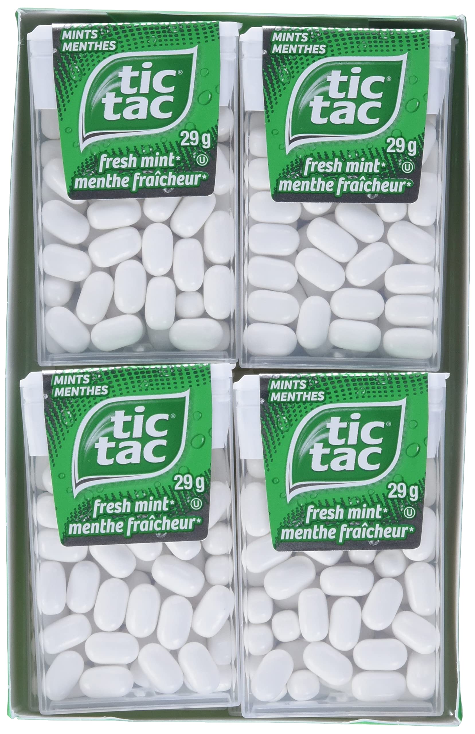 TIC TAC Mints Fresh Mint; Mint Candy; 29g single packs; CASE PACK; 6 boxes of 12 single packs