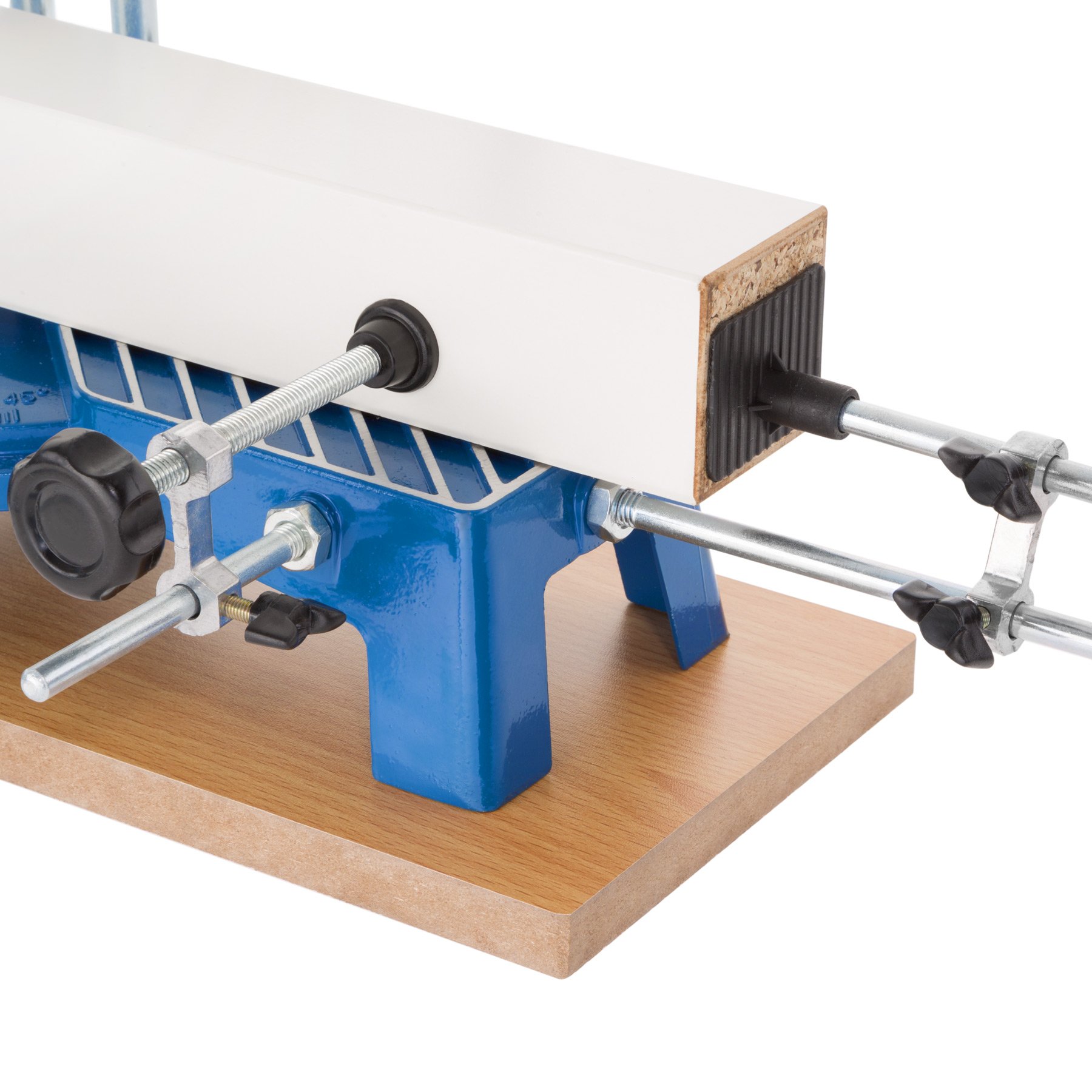 Tectake Scie à Onglet 550 mm 11 Angles Préréglés Hauteur de Coupe 120 mm Bois Plastique Aluminium