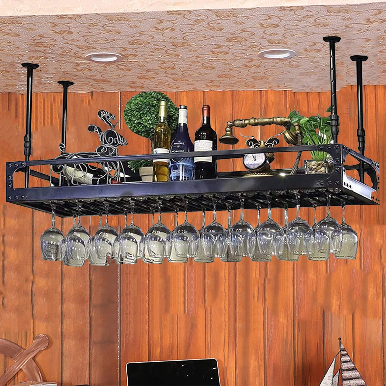 Support de rangement en fer DASHADAO pour bouteilles et verres de haute qualité