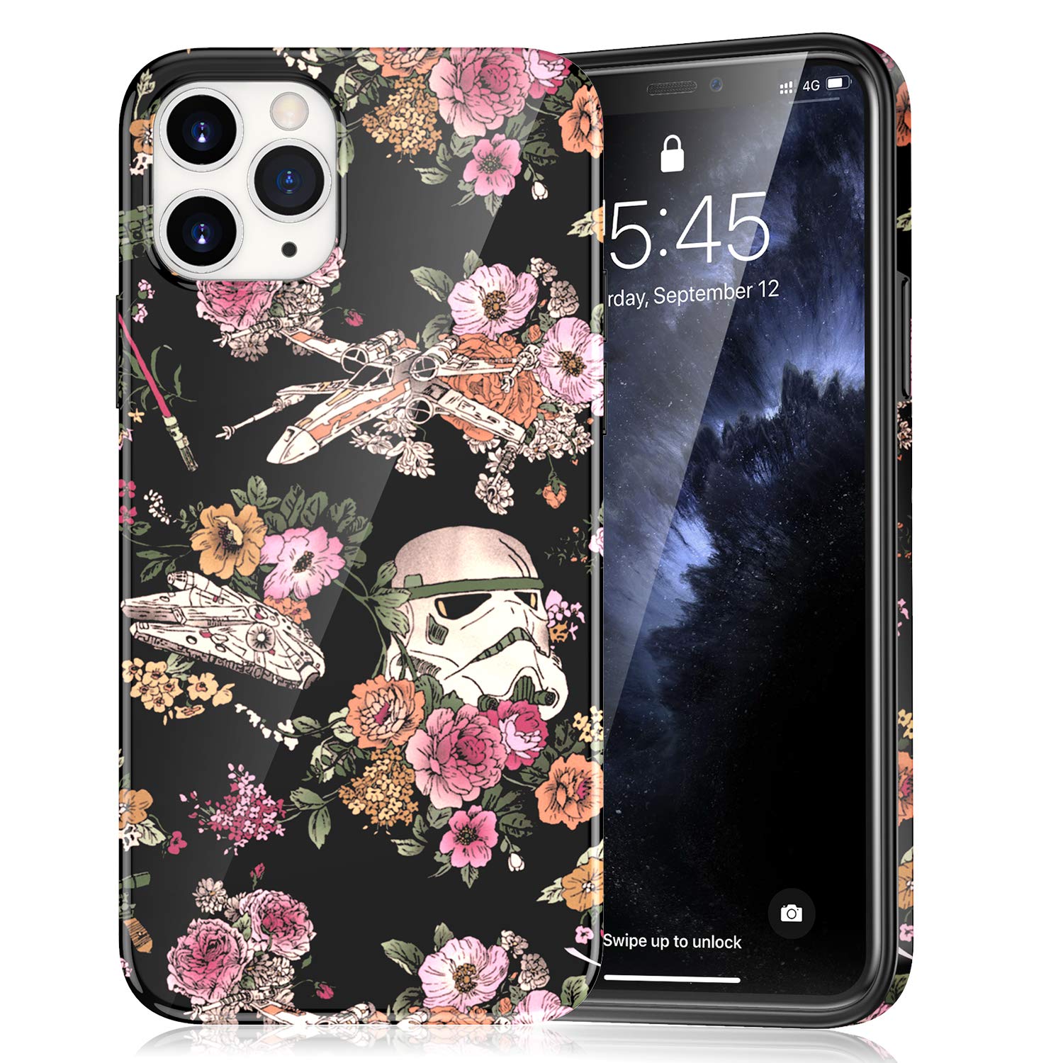 ZQ-Link Compatible with iPhone 12 Pro Case (2020) Thin TPU iPhone 12 Cover, Lightweight Soft Protective Case for iPhone 12 and iPhone 12 Pro (6.1 Inch) - Star Wars