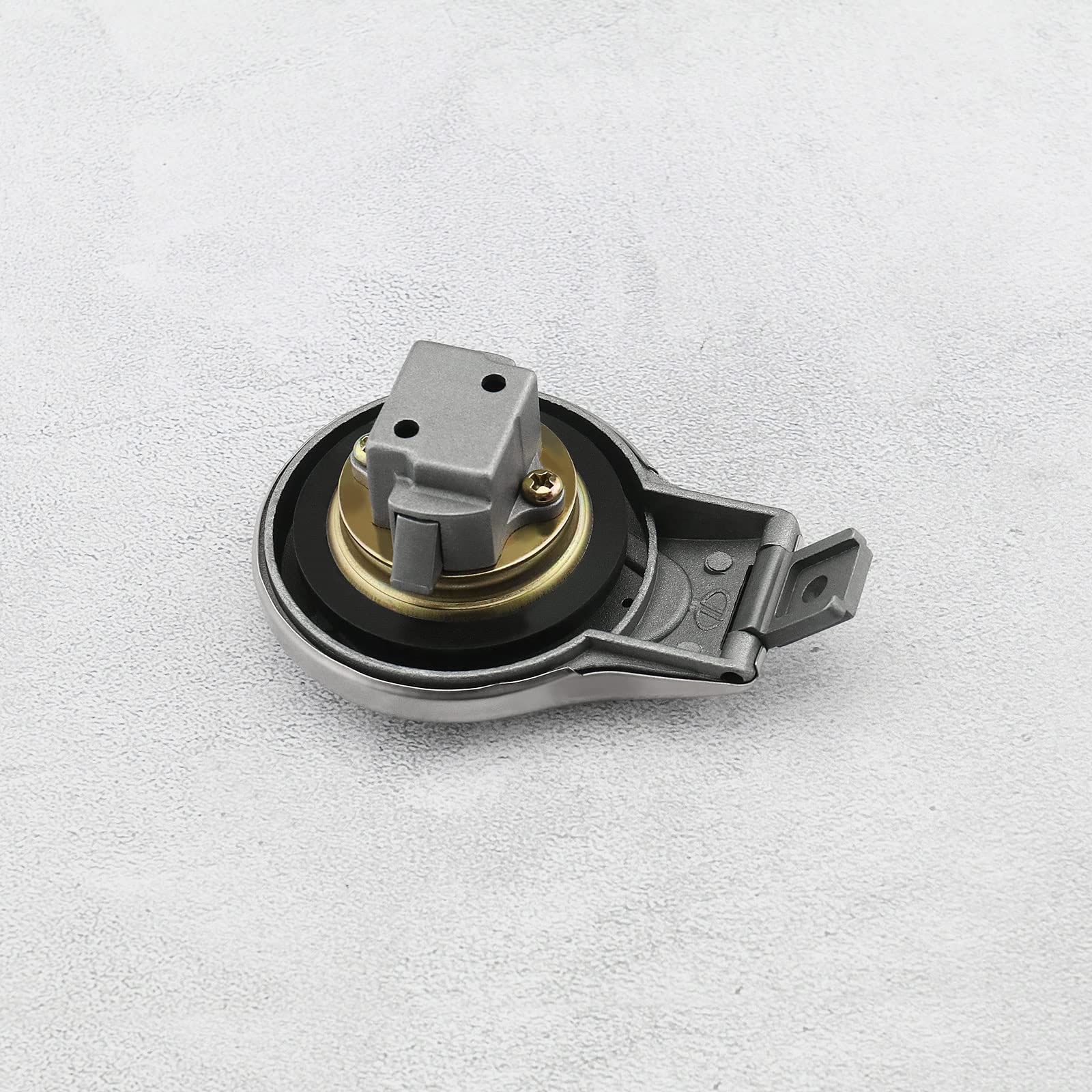 Bouchon De Réservoir Essence Moto Avec 2 Clés - Compatible Yamaha Virago XV125 XV250 XV400 XV535 XV750 XV1100 - Argent Métallisé