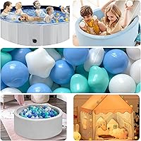 Vista 2 de Star Ball - Pelotas de juego de 500/1000 unidades de plástico para piscina de bebé, bolas de juego sin BPA a prueba de aplastamiento, bolas de juego