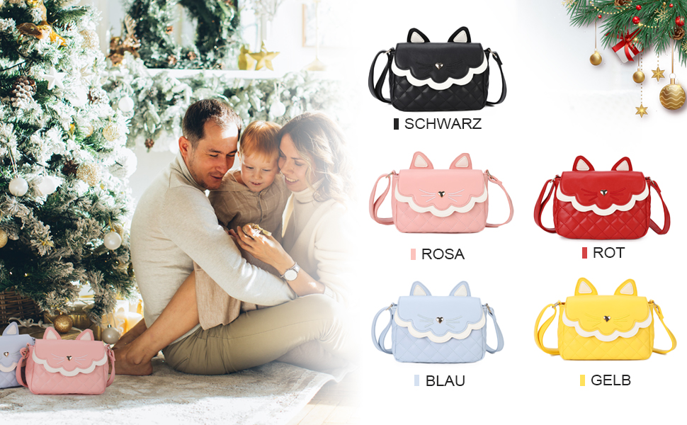 Borsa A Tracolla Per Ragazze Con Orecchie Da Gatto - Mini Borsa Cute In PU Per Bambine E Teenager - Foto 8