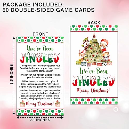Miniatura 2 de Youve Been Jingled - Kit de juego de Navidad  Letrero de Navidad  Juegos de oficina de Navidad para compañeros de trabajo  Regalos de Papá Noel para