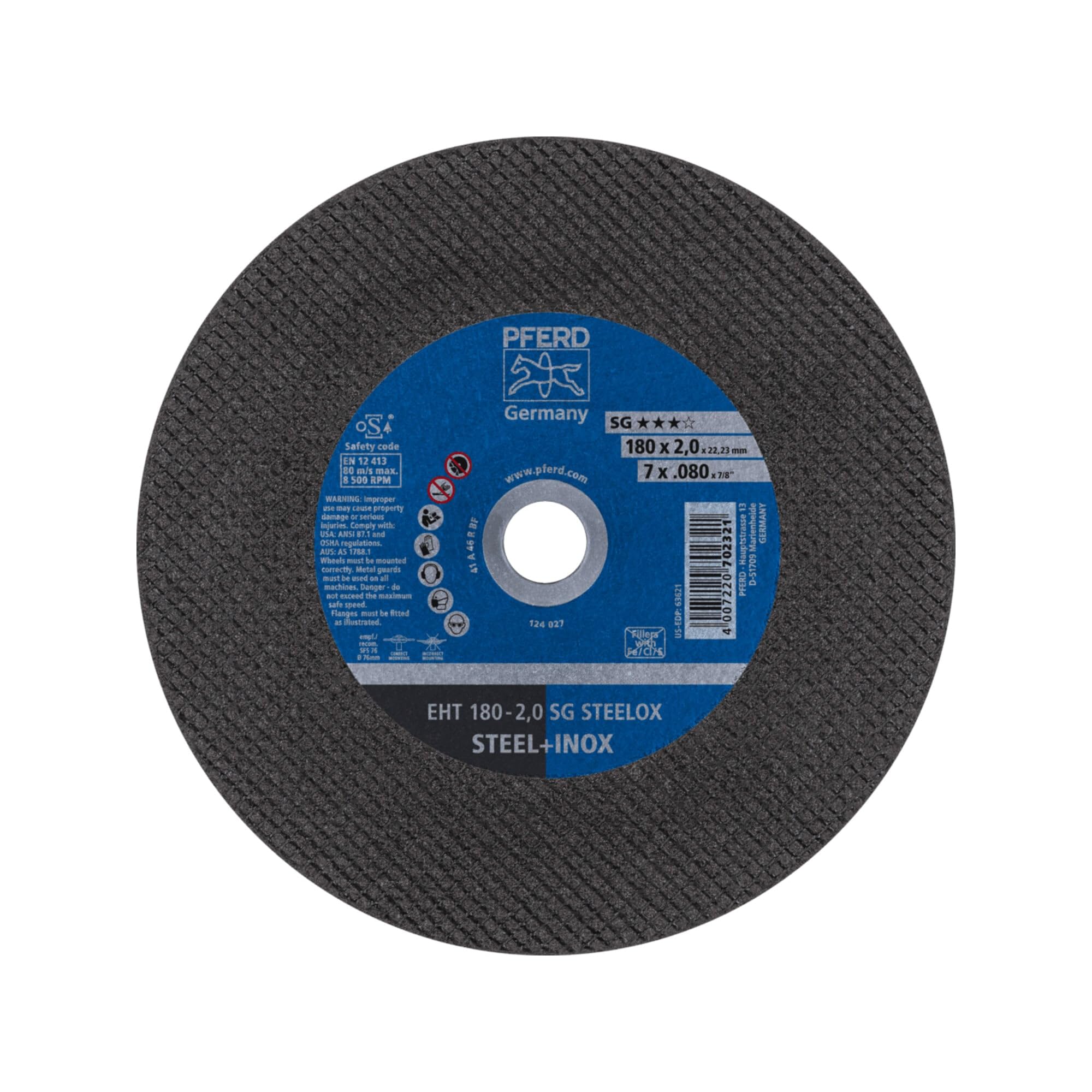 PFERD EHT 180-2,0 SG STEELOX 69901412 Trennscheibe gerade 180mm 25 St. Edelstahl, Stahl