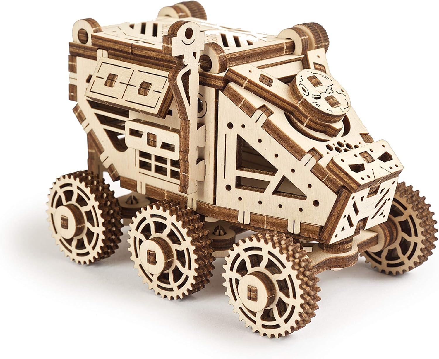 UGEARS Science STEM Mars Rover, DIY Engineering Activity, STEAM School Project, Mechanical Wooden Puzzle, Eco Building 3D Toy, Educational Gift for Kids & Teen, Boy Girl, Self-Assembly Craft Kit