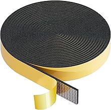 SWTYExt 10m Moosgummi Selbstklebend 25mm(B) x3mm(D) Dichtband Selbstklebend Schaumstoffstreifen Dichtung Selbstklebend Schaumstoffband Schwarz Moosgummi Dichtung für Fenster Tür Kochfelder