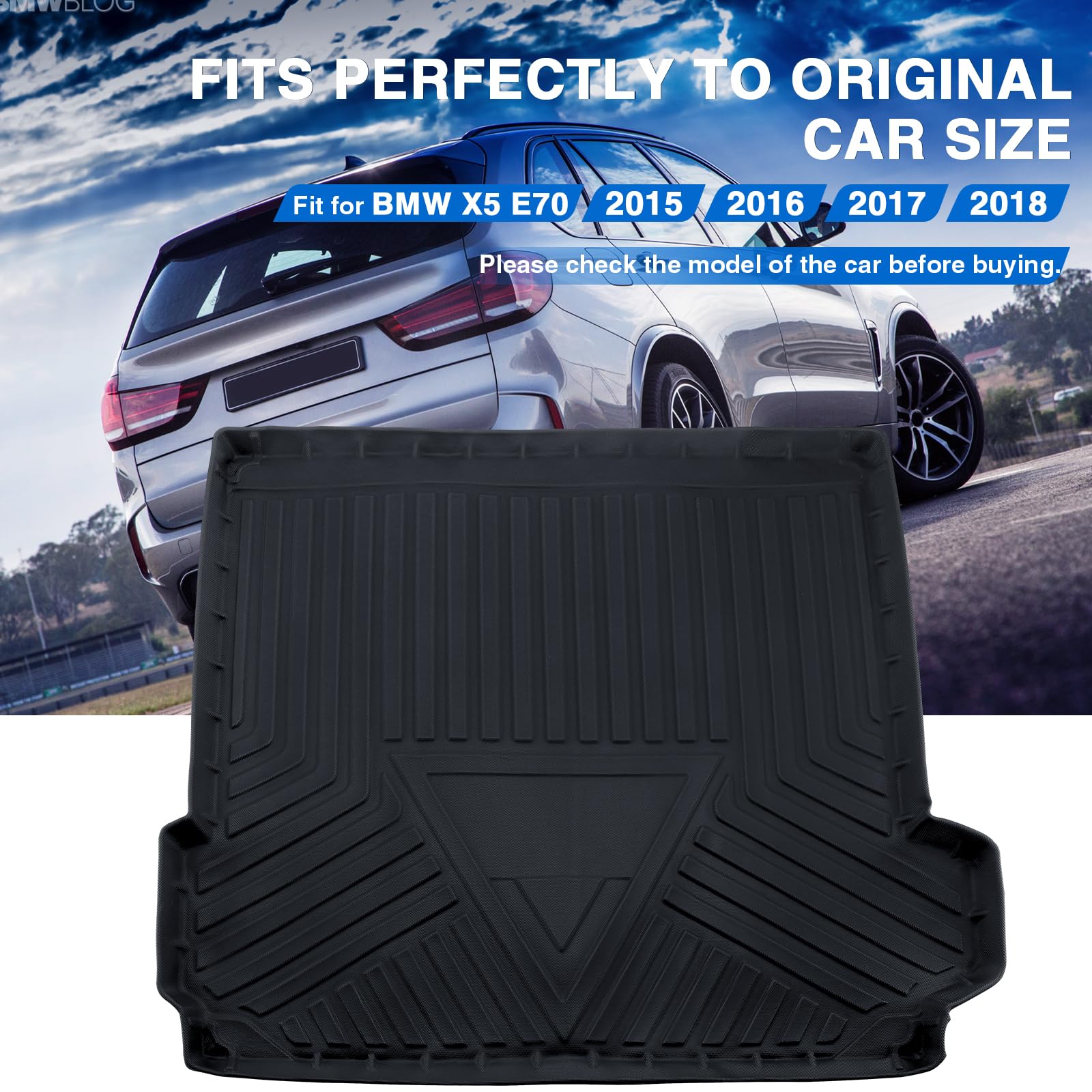 Protector De Parachoques Coche Para BMW X5 E70 (5seats) 2008-2013,Tira