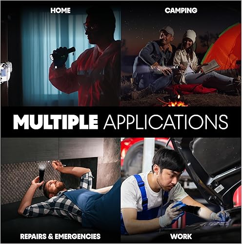 Miniatura 7 de Linternas recargables de alto lúmenes, 20,000 lúmenes, linterna LED táctica súper brillante con 7 modos, IPX7 impermeable, potente linterna de mano