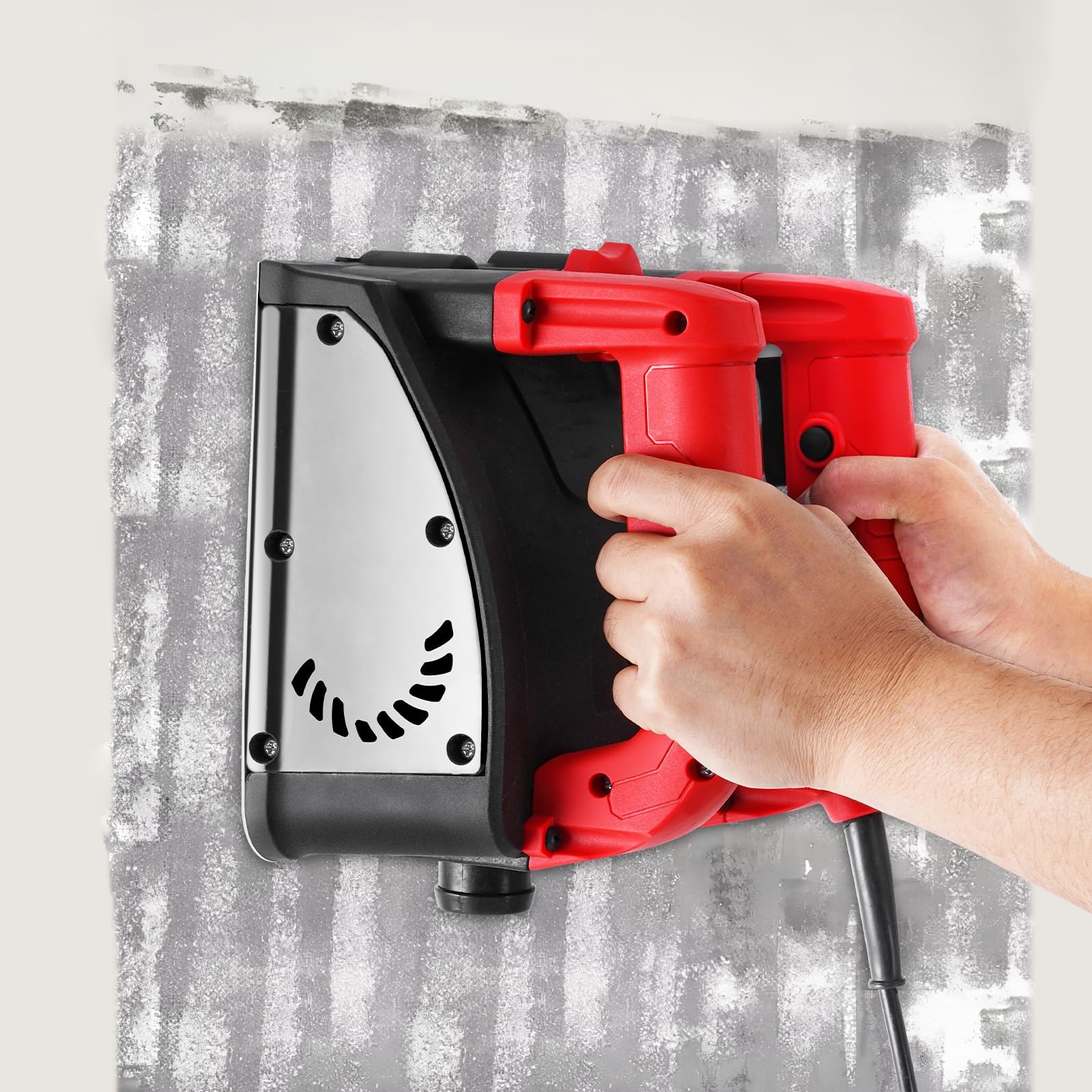 YJINGRUI 110V Electric Wall Planer Handheld Power Wall Scraper Wall Shovel Machine for Wallpaper Paint Putty, 90° No dead Angle