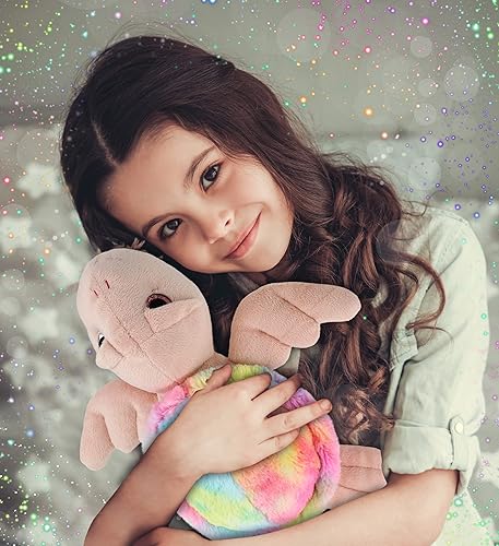 Miniatura 5 de DolliBu Animal de peluche de tortuga marina rosa arcoíris  Juguete de peluche suave para abrazar adorable juguete de peluche del océano para el