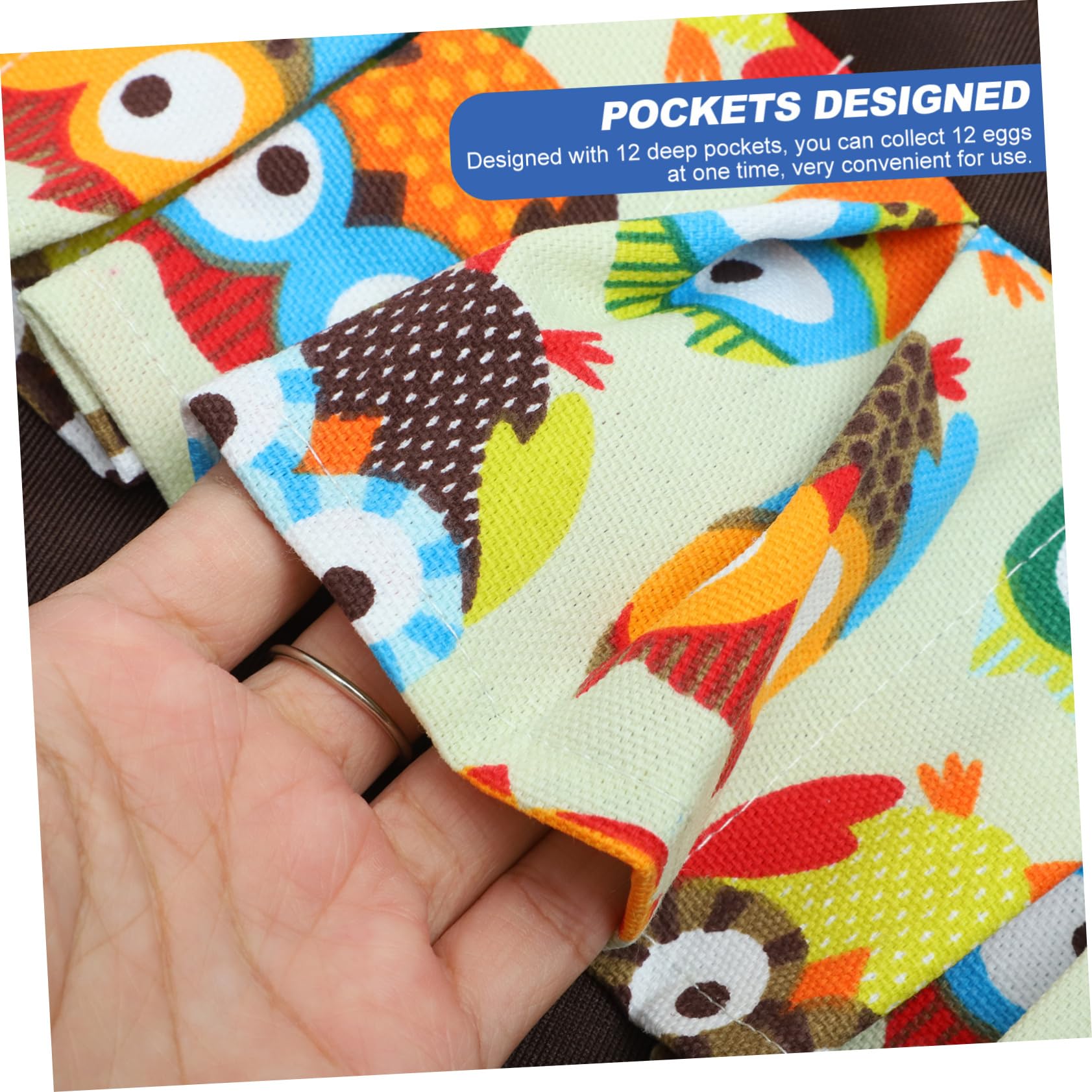 Ciieeo Grembiule Per Bambini Grembiule Per Uova 2 Pezzi Tasche Multiple Borsa Per La Raccolta Di Bambini In Cotone Poliestere