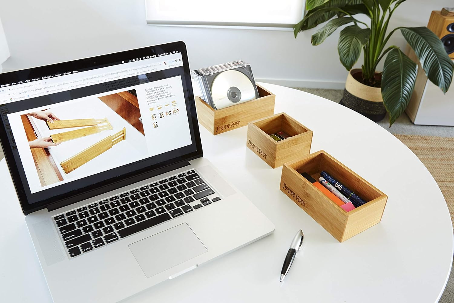 Bboo Der Organizer and Stora Set, Multi-use Stora Trays, Wood
