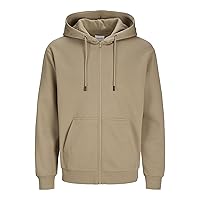JACK & JONES Zip Hoodie Plain Zip Hoodie Coriander M Coriander M