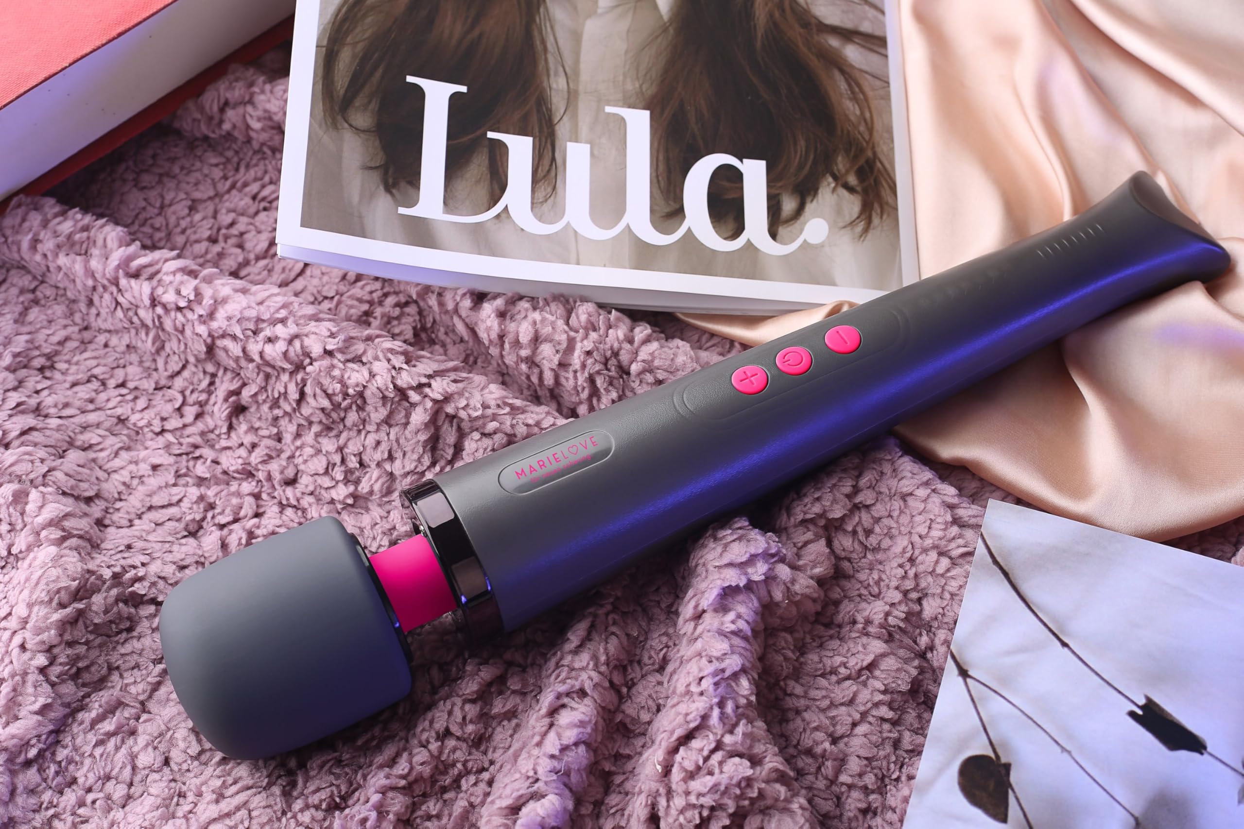 MARIELOVE Magic Wand Massagestab – Kabelloser Hochleistungs-Massager | Starke Vibration & 20 Stufen | Flexibler Kopf & Hautfreundliches Silikon | Wiederaufladbar & Leise | Ideal für Muskelentspannung