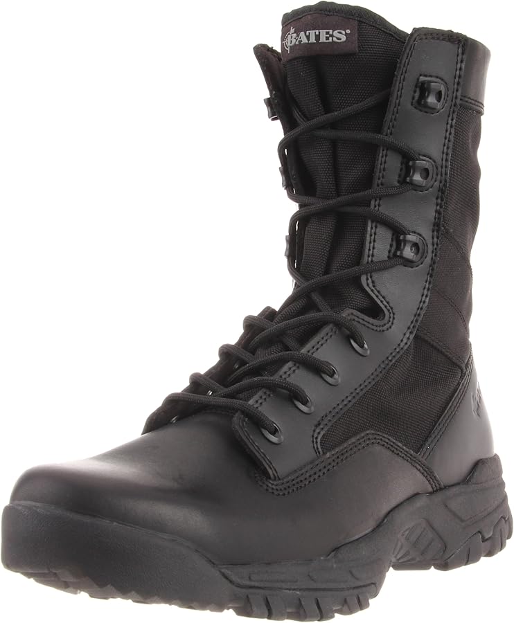 Bates Men's Zero Mass 8 Inches Side Zip Work Boot,Black,8 EW US